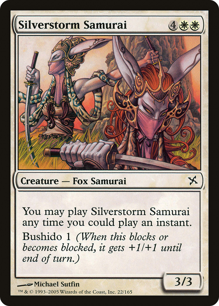 Silverstorm Samurai (022) Foil - Betrayers of Kamigawa