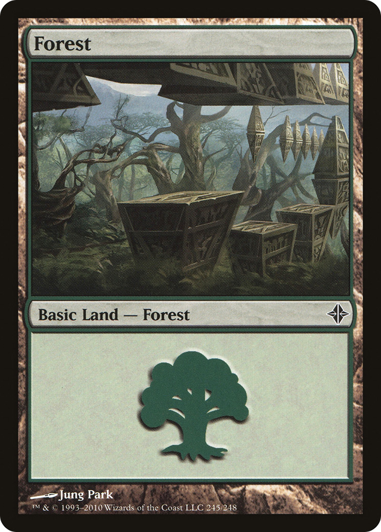 Forest (245) Foil - Rise of the Eldrazi