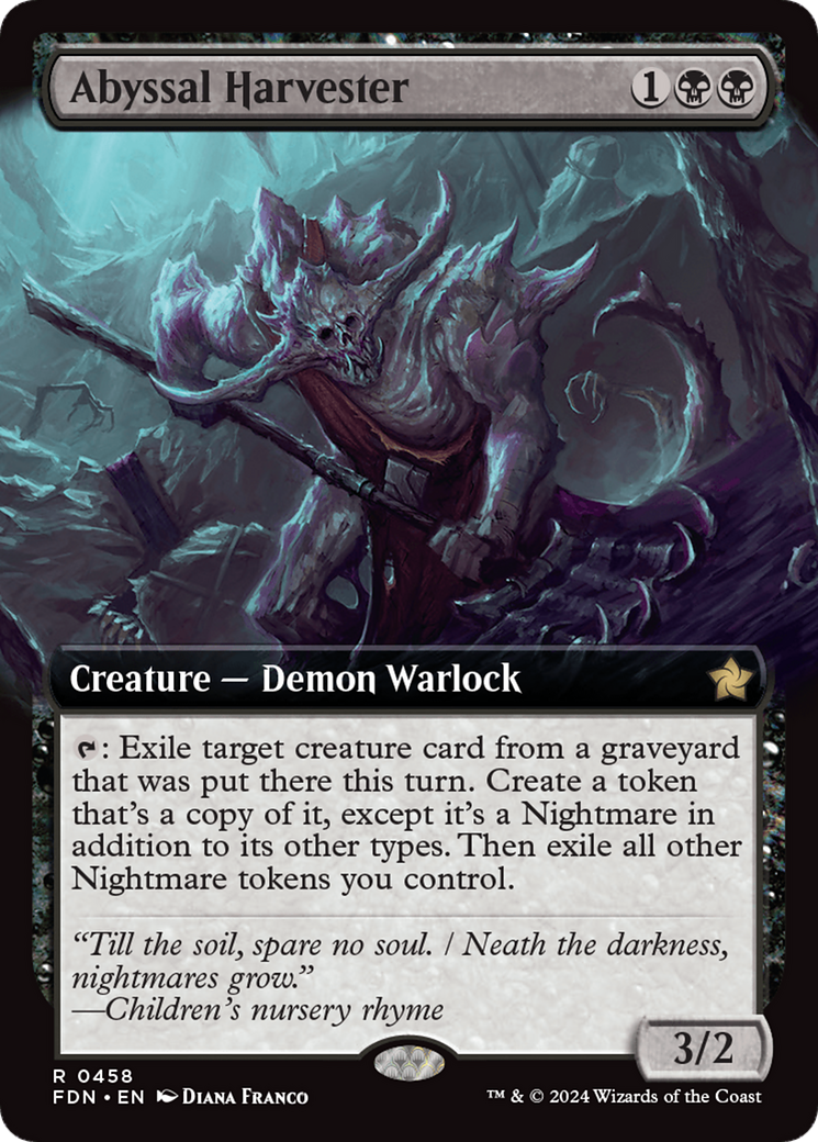 Abyssal Harvester (Extended Art) (458) Foil - Foundations