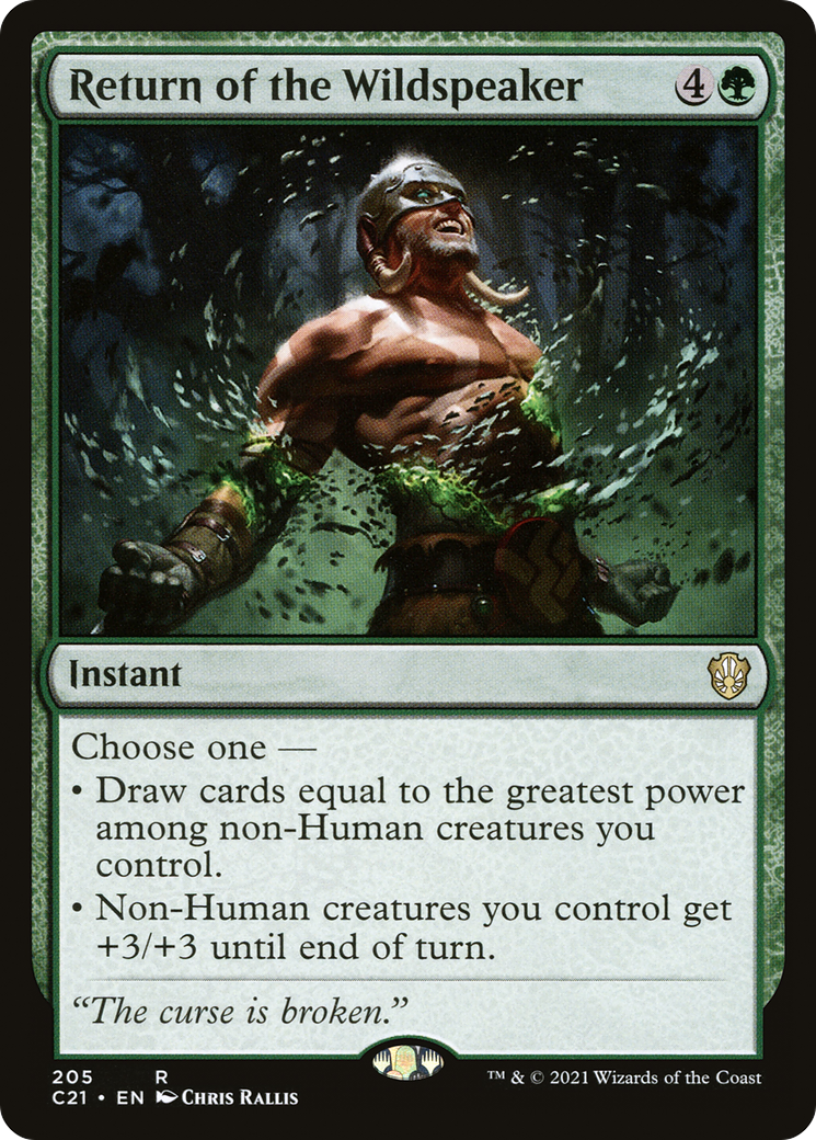 Return of the Wildspeaker (205) - Commander 2021
