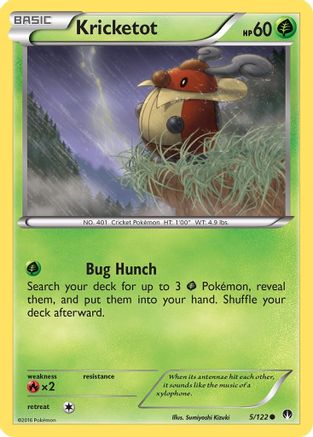 Kricketot (5) Reverse Holofoil - XY BREAKpoint