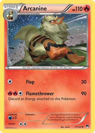 Arcanine (11) Reverse Holofoil - XY BREAKpoint