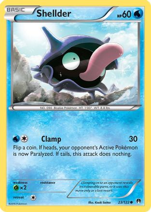 Shellder (23) Reverse Holofoil - XY BREAKpoint