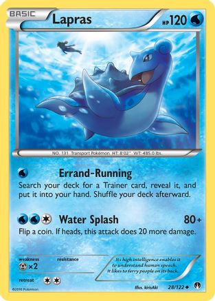 Lapras (28) Reverse Holofoil - XY BREAKpoint