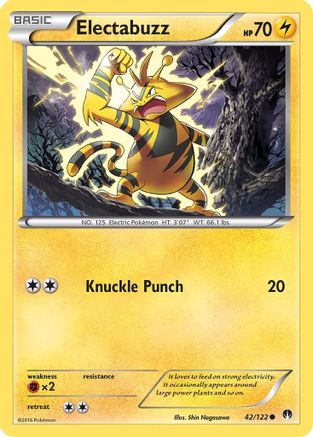 Electabuzz (42) Reverse Holofoil - XY BREAKpoint