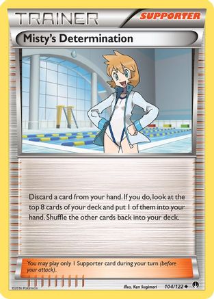 Misty's Determination (104) Reverse Holofoil - XY BREAKpoint