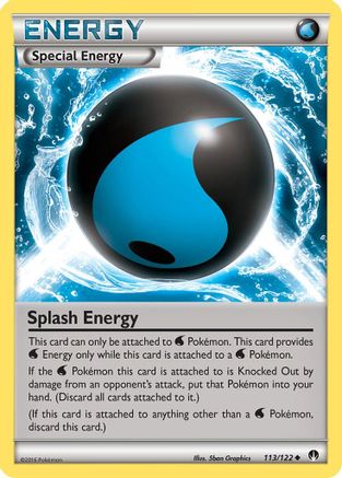 Splash Energy (113) Reverse Holofoil - XY BREAKpoint