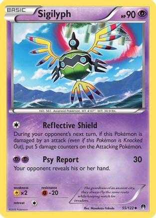 Sigilyph (55) Reverse Holofoil - XY BREAKpoint