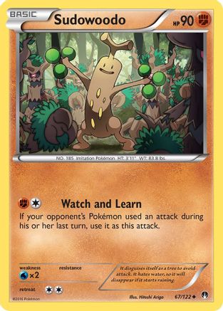 Sudowoodo (67) Reverse Holofoil - XY BREAKpoint