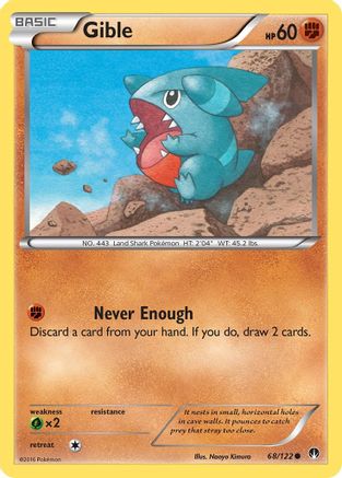 Gible (68) Reverse Holofoil - XY BREAKpoint