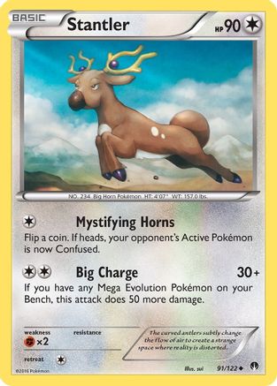 Stantler (91) Reverse Holofoil - XY BREAKpoint