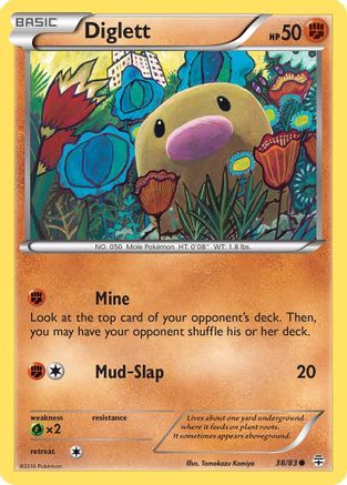 Diglett (38) Reverse Holofoil - Generations