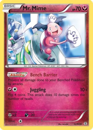 Mr. Mime (52) Reverse Holofoil - Generations