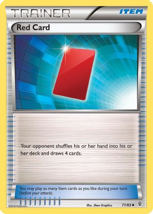 Red Card (71) Reverse Holofoil - Generations