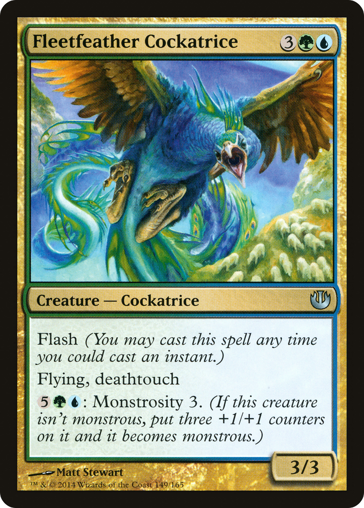 Fleetfeather Cockatrice (149) Foil - Journey into Nyx