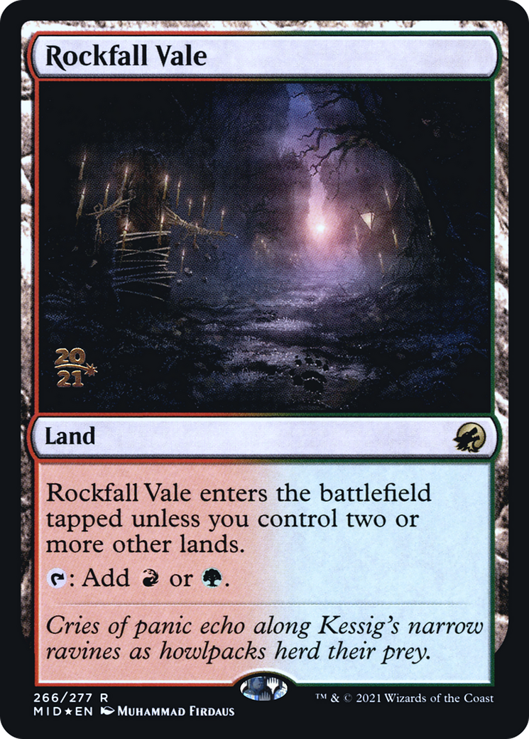 Rockfall Vale (266s) Foil - Innistrad: Midnight Hunt Promos