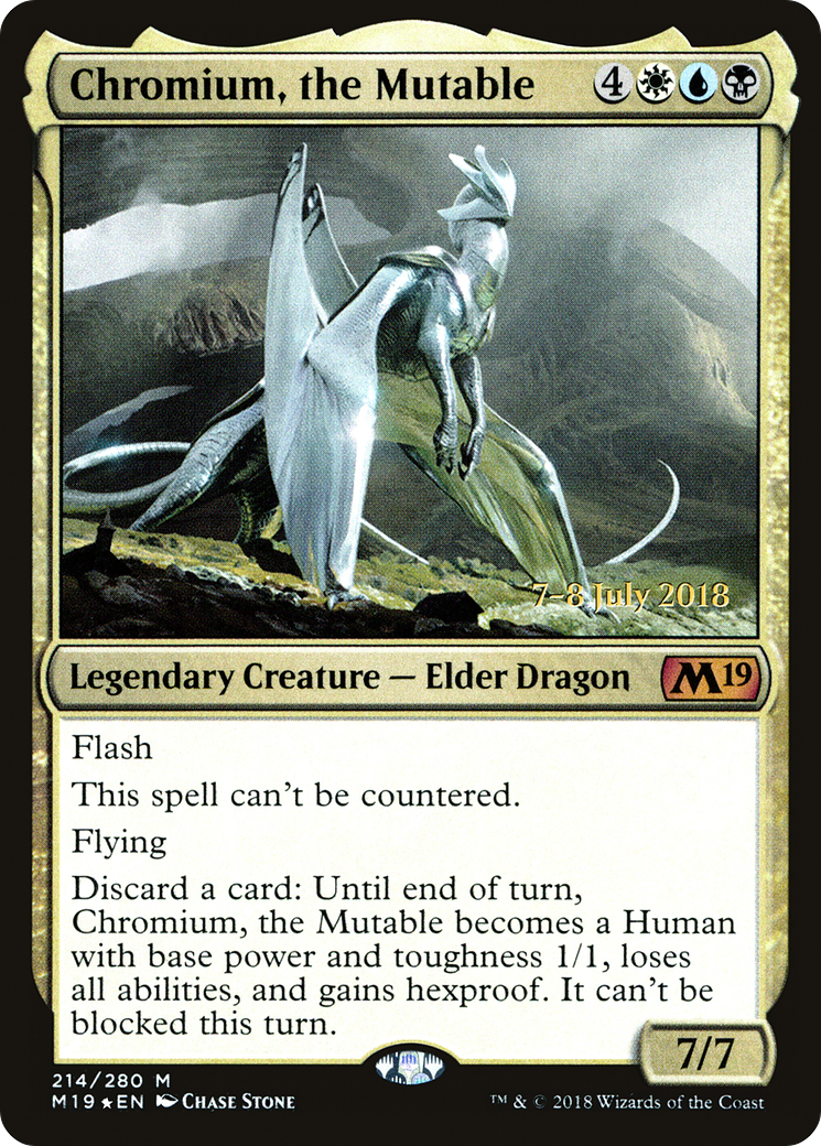 Chromium, the Mutable (214) Foil - Core Set 2019 Promos