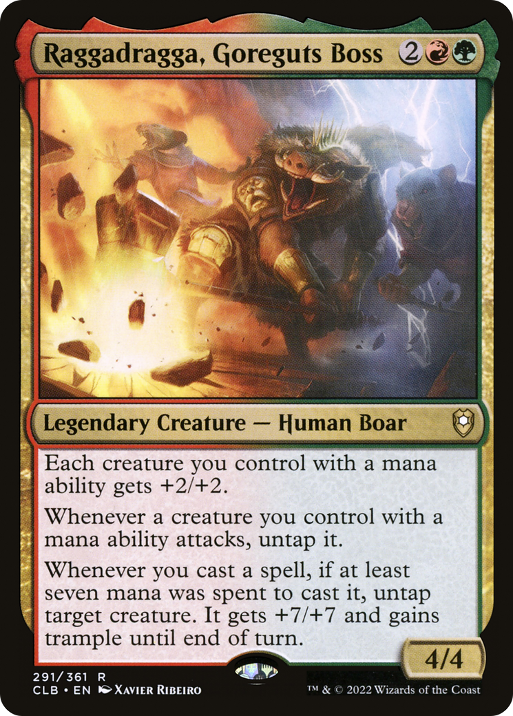 Raggadragga, Goreguts Boss (291) Foil - Commander Legends: Battle for Baldur's Gate