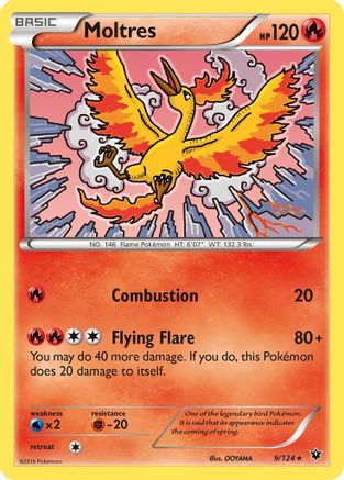 Moltres (9) Reverse Holofoil - XY Fates Collide