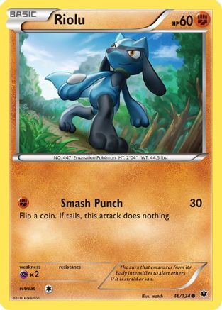 Riolu (46) (46) Reverse Holofoil - XY Fates Collide