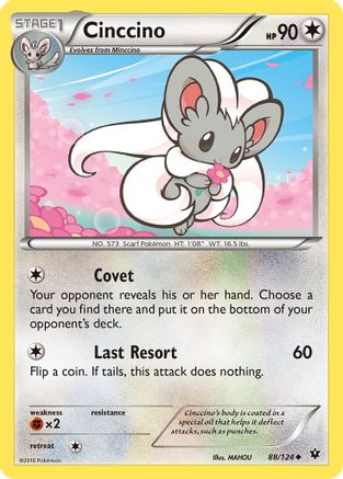 Cinccino (88) (88) Reverse Holofoil - XY Fates Collide