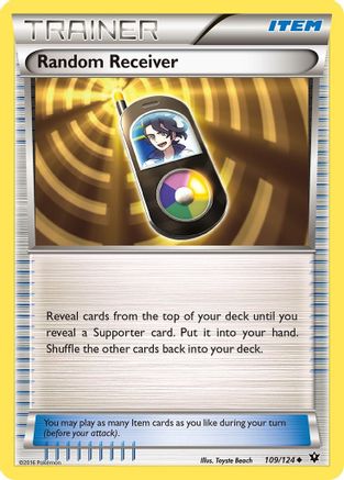 Random Receiver (109) Reverse Holofoil - XY Fates Collide