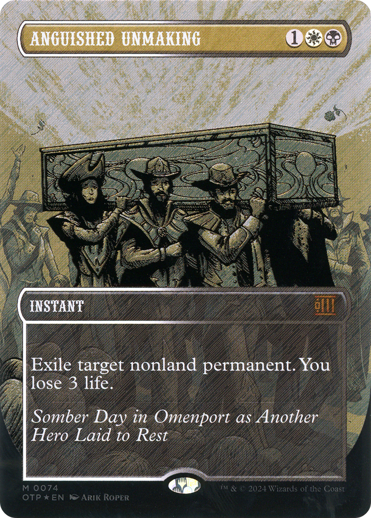 Anguished Unmaking (Textured Foil) (074) Foil - Breaking News