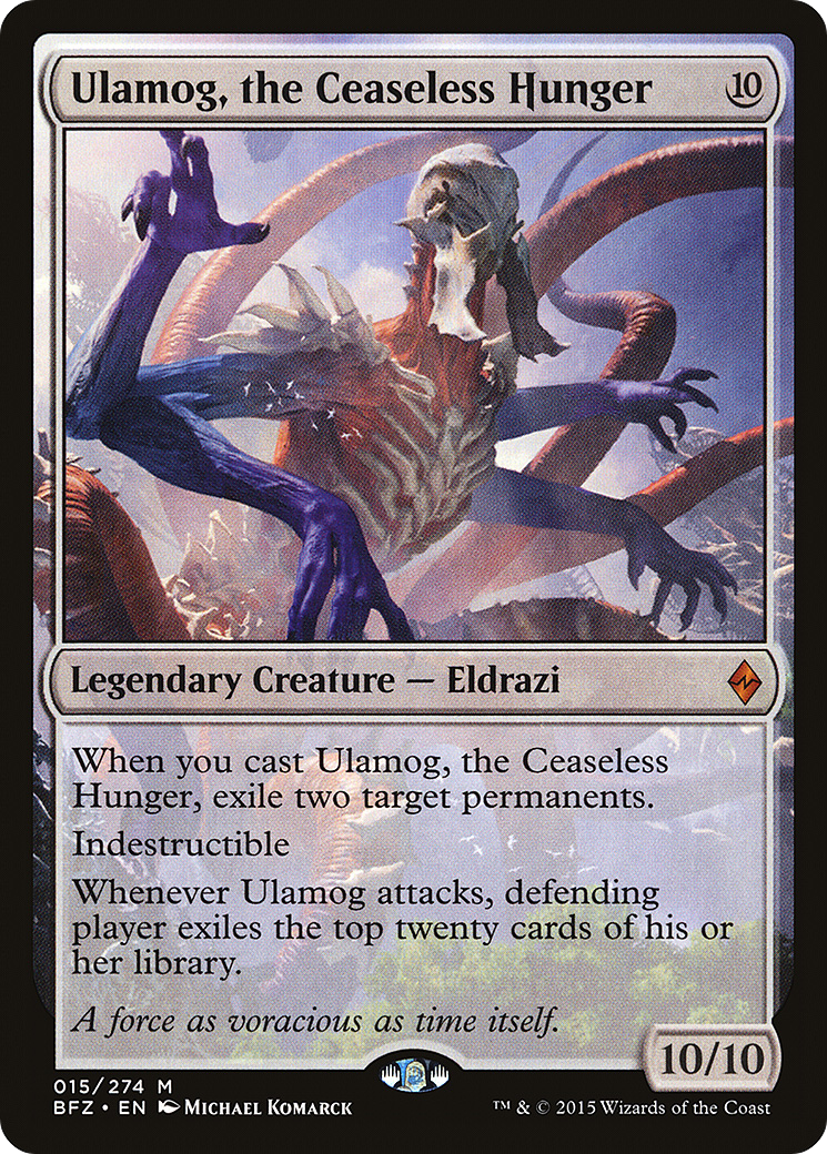 Ulamog, the Ceaseless Hunger (015) Foil - Battle for Zendikar