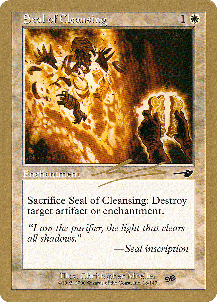 Seal of Cleansing - 2000 Nicolas Labarre (NMS) (SB) (Retro) - World Championship Decks 2000