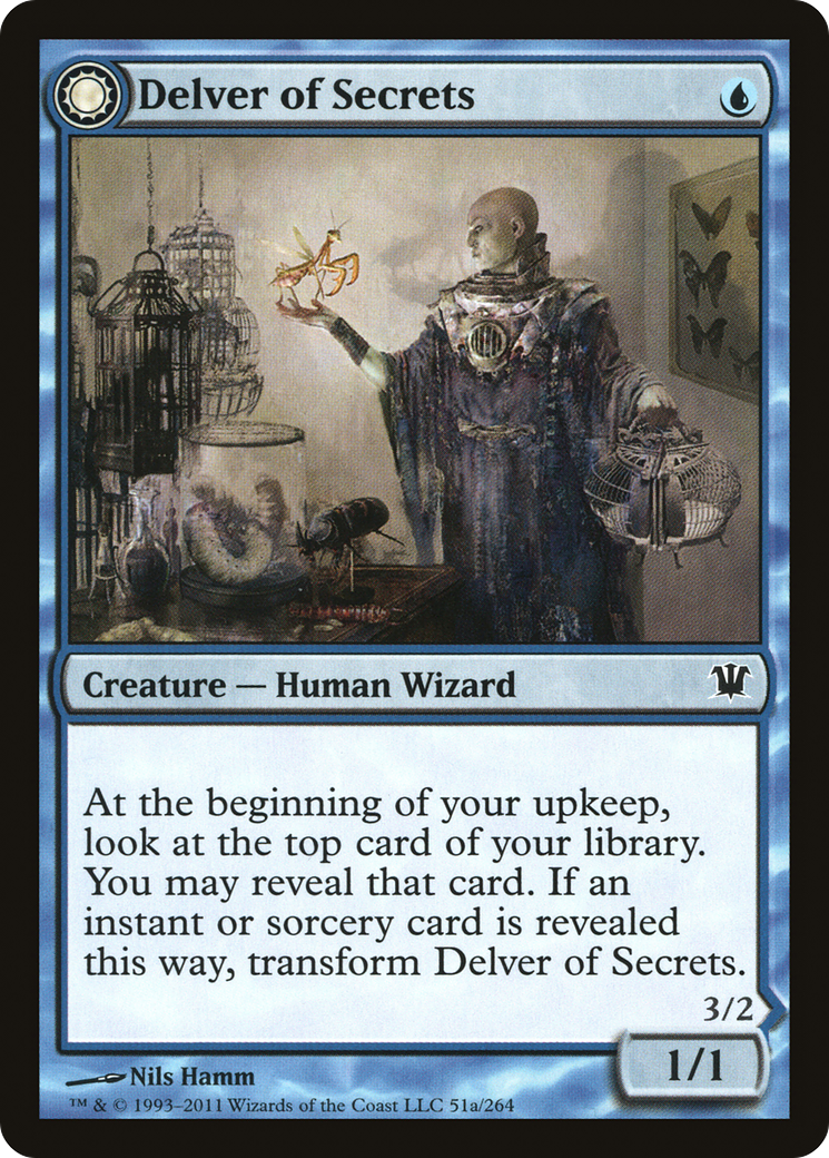 Delver of Secrets // Insectile Aberration (051) - Innistrad