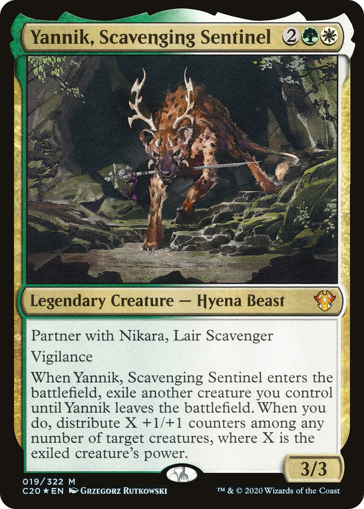 Yannik, Scavenging Sentinel (019) - Commander 2020