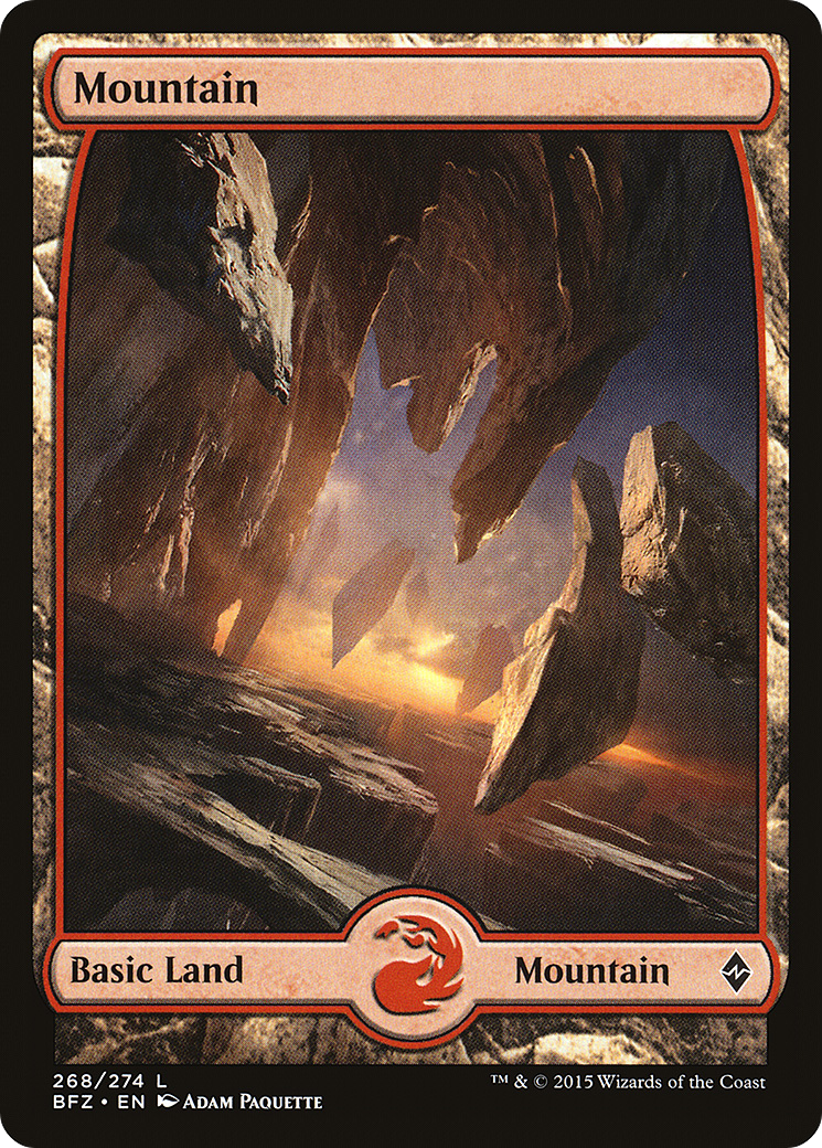 Mountain – Full Art (268) - Battle for Zendikar
