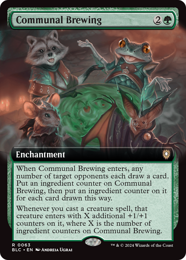 Communal Brewing (Extended Art) (063) - Bloomburrow Commander