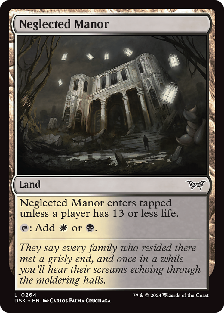 Neglected Manor (264) Foil - Duskmourn: House of Horror