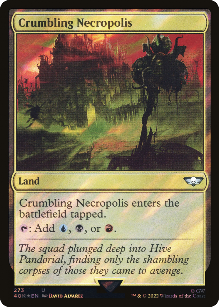 Crumbling Necropolis (273) Surge Foil - Warhammer 40,000 Commander