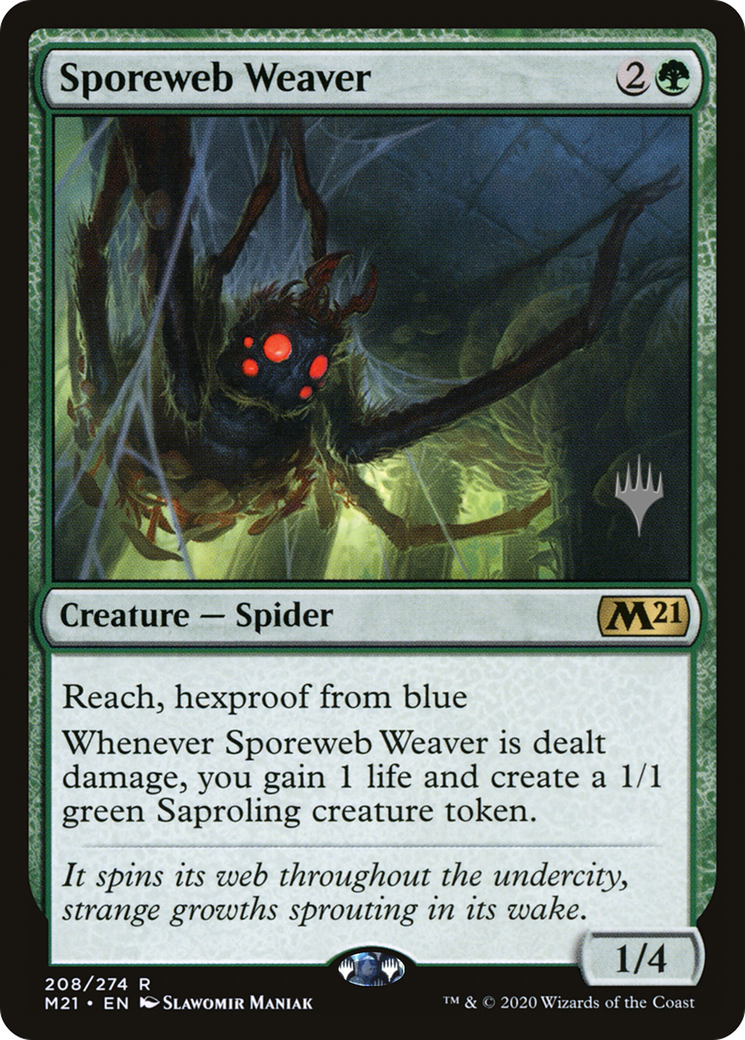 Sporeweb Weaver (208) Foil - Core Set 2021 Promos