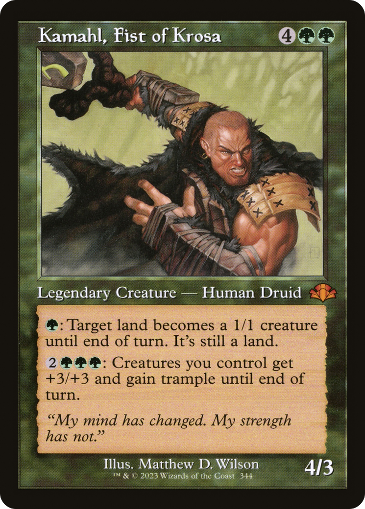 Kamahl, Fist of Krosa (Retro) (344) Foil - Dominaria Remastered