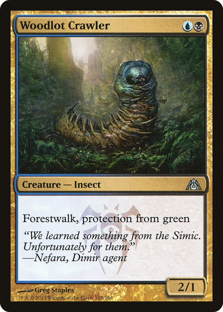 Woodlot Crawler (118) Foil - Dragon's Maze