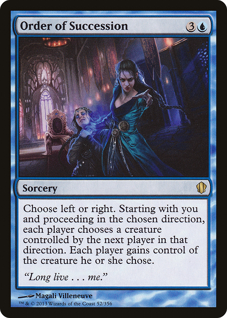 Order of Succession (052) - Commander 2013
