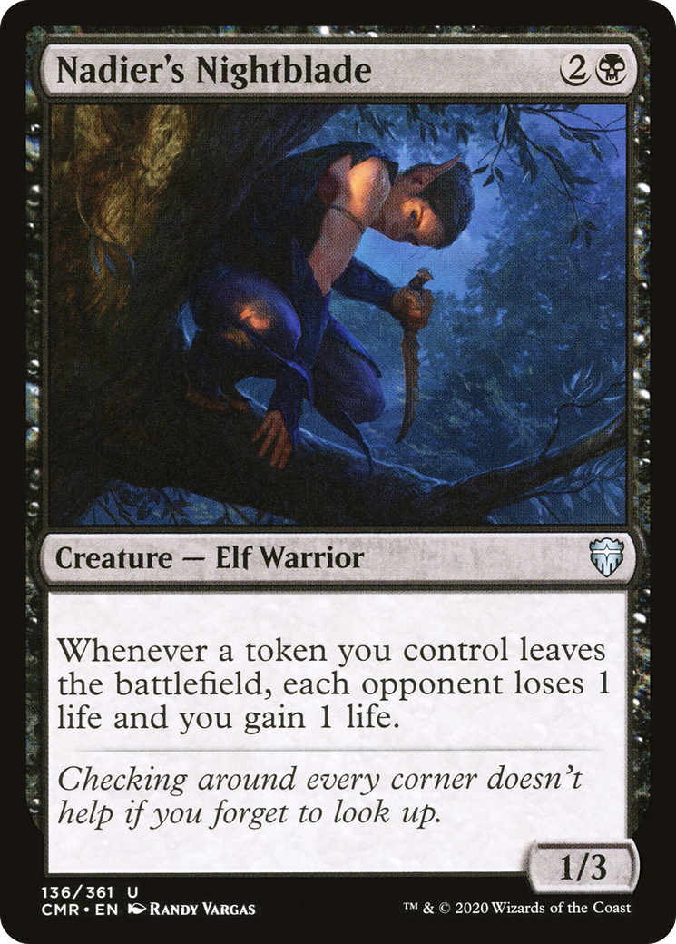 Nadier's Nightblade (136) - Commander Legends