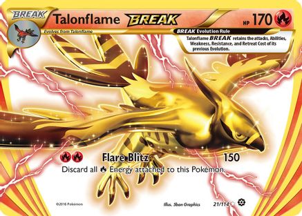 Talonflame BREAK (21) Holofoil - XY Steam Siege