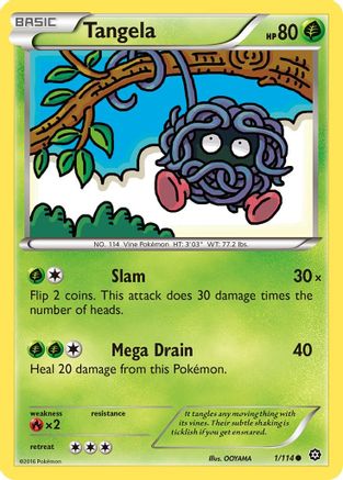 Tangela (1) Reverse Holofoil - XY Steam Siege