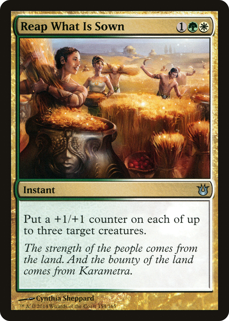 Reap What Is Sown (154) Foil - Born of the Gods