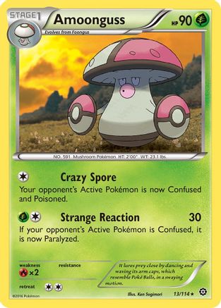 Amoonguss (13) Reverse Holofoil - XY Steam Siege