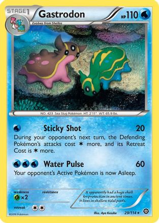 Gastrodon (29) Reverse Holofoil - XY Steam Siege