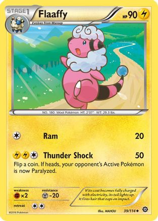 Flaaffy (39) Reverse Holofoil - XY Steam Siege