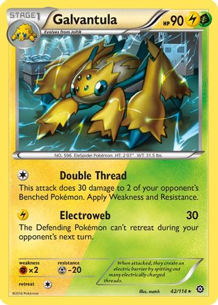 Galvantula (42) Reverse Holofoil - XY Steam Siege