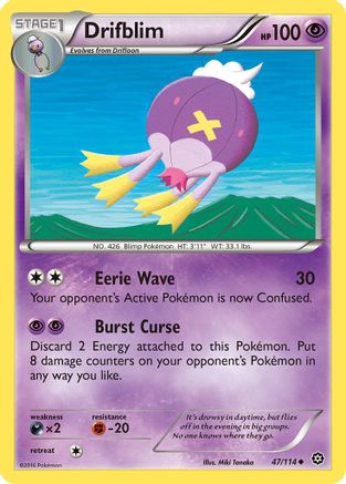 Drifblim (47) Reverse Holofoil - XY Steam Siege