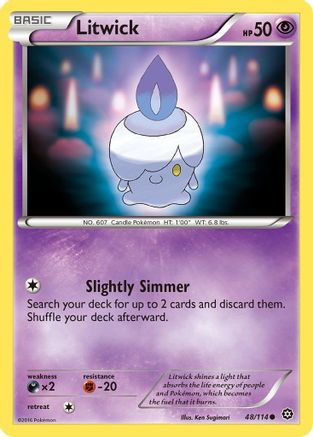 Litwick (48) Reverse Holofoil - XY Steam Siege