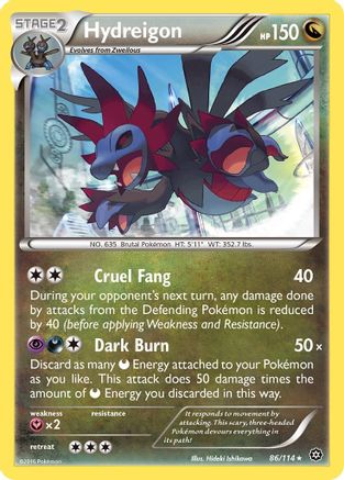Hydreigon (86) Reverse Holofoil - XY Steam Siege
